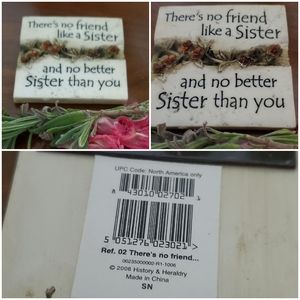 Ceramic Sister Quotes Refrigirator Magnet
